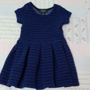 Polo by Ralph Lauren Kids Navy Striped Dress